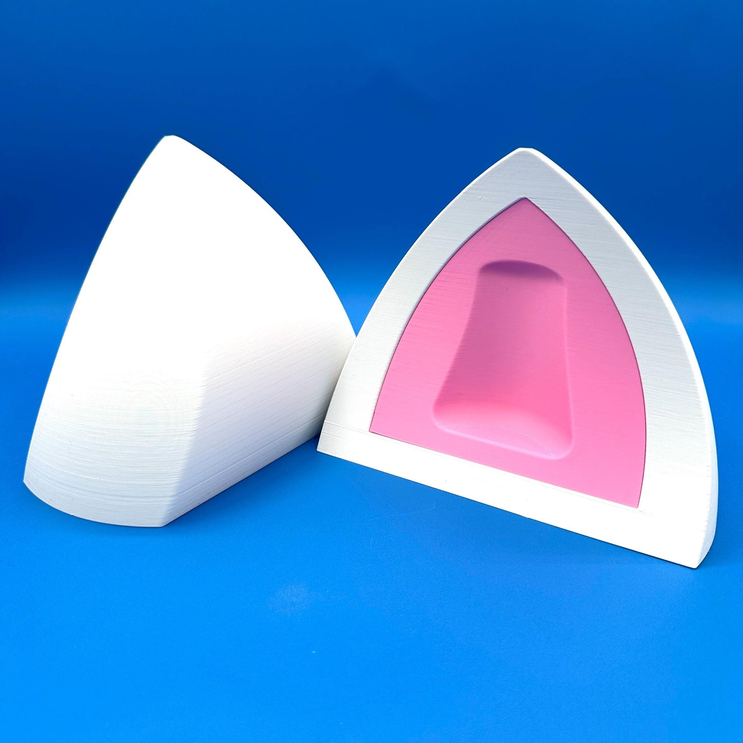 white with light pink